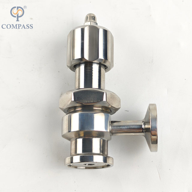 DN8 Alimento de acero inoxidable sanitario SS316L Válvulas de muestreo de abrazadera aséptica