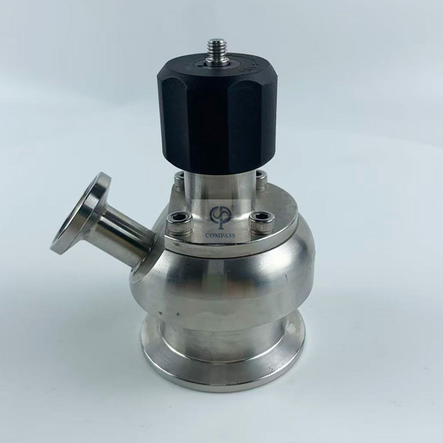 Válvula de muestreo de abrazadera aséptica de acero inoxidable de un solo puerto SS316L DN8