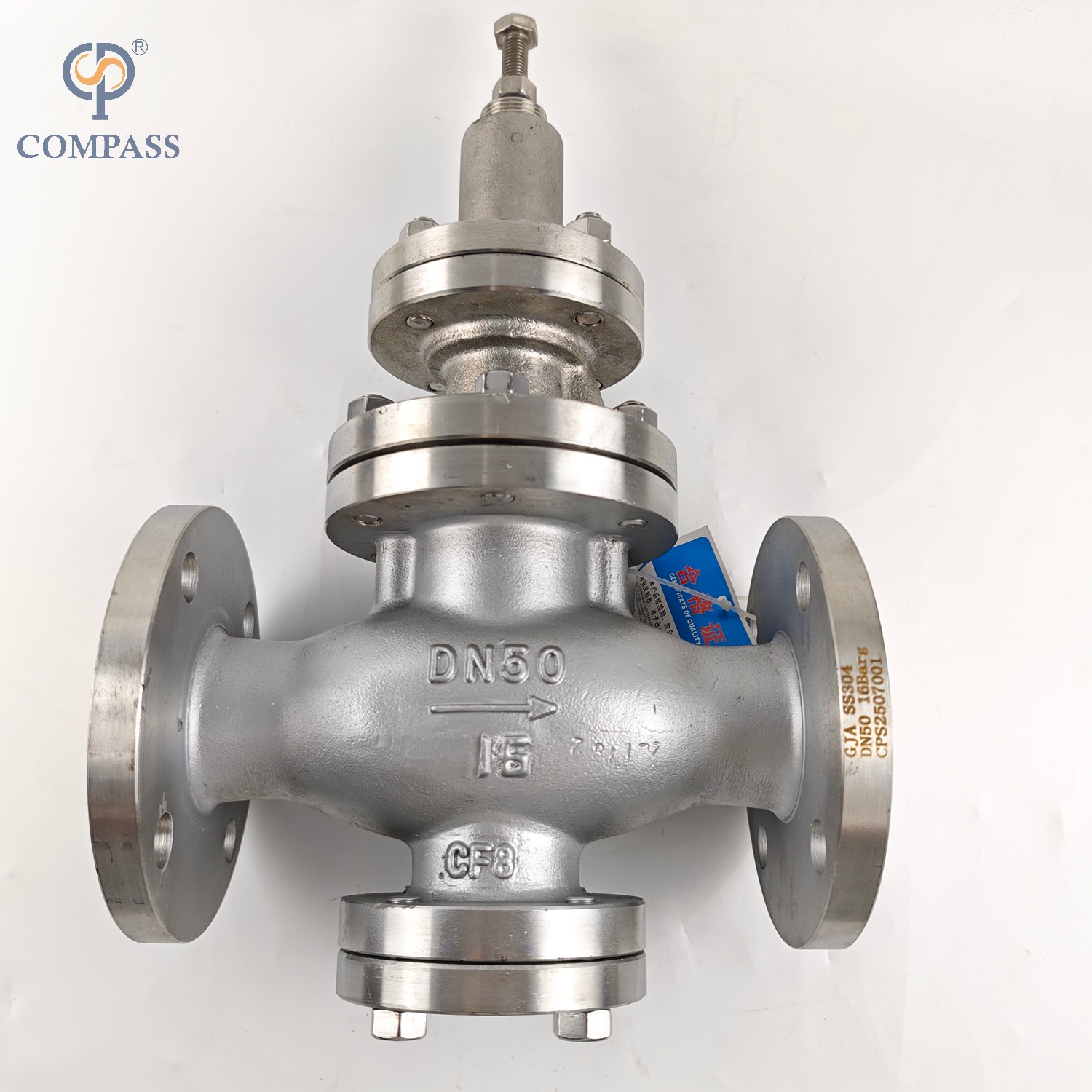 Válvula de alivio de brida de acero inoxidable de acero inoxidable DN50