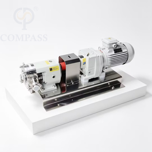 ZB3A-12-2.2kw SS316L 400V 50HZ Bomba de lóbulo de relación de velocidad constante de engranaje eléctrico OEM de acero inoxidable sanitario para crema y chocolate