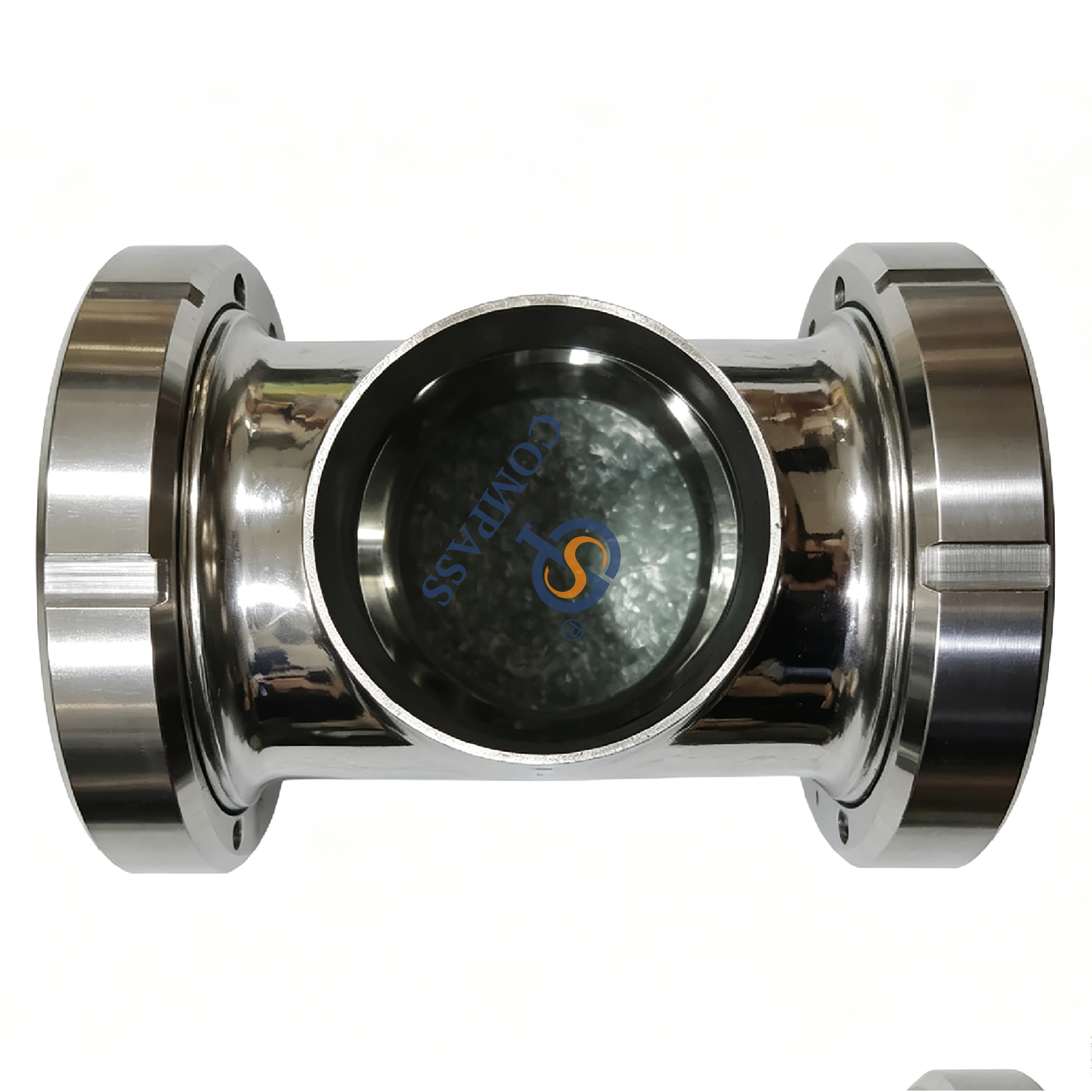 Mirilla cruzada de cuatro vías estéril en línea SS304 de acero inoxidable DN40 para el tanque