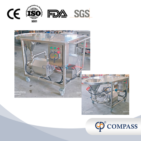 TRL-B gran oferta sanitario 4KW SS304 sistema de mezcla de alto cizallamiento de alta eficiencia mezclador homogeneizador emulsionante líquido en polvo para crema