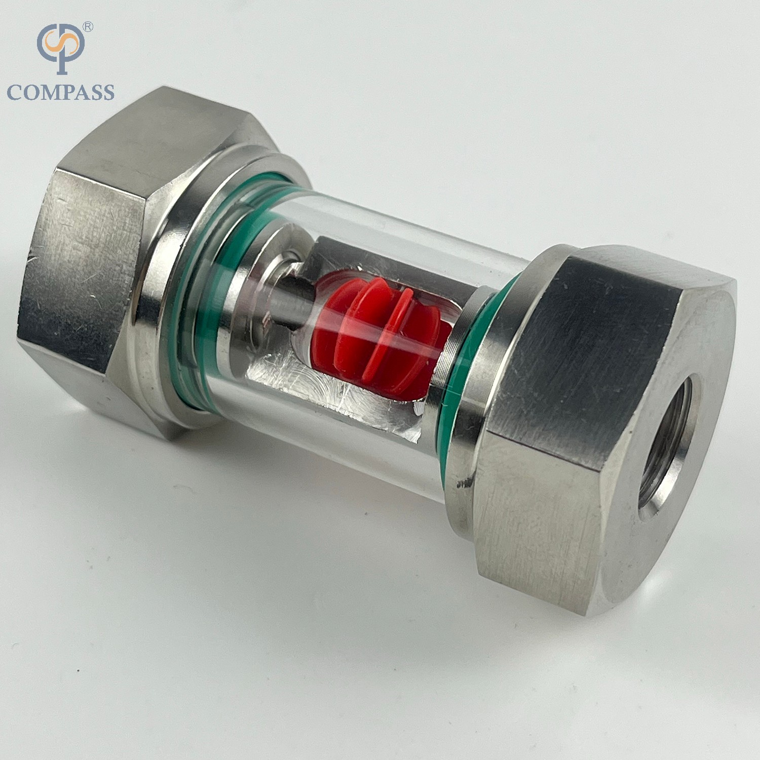 Impulsor de acero inoxidable SS30 Indicador de flujo de agua VERTICA VERDAD