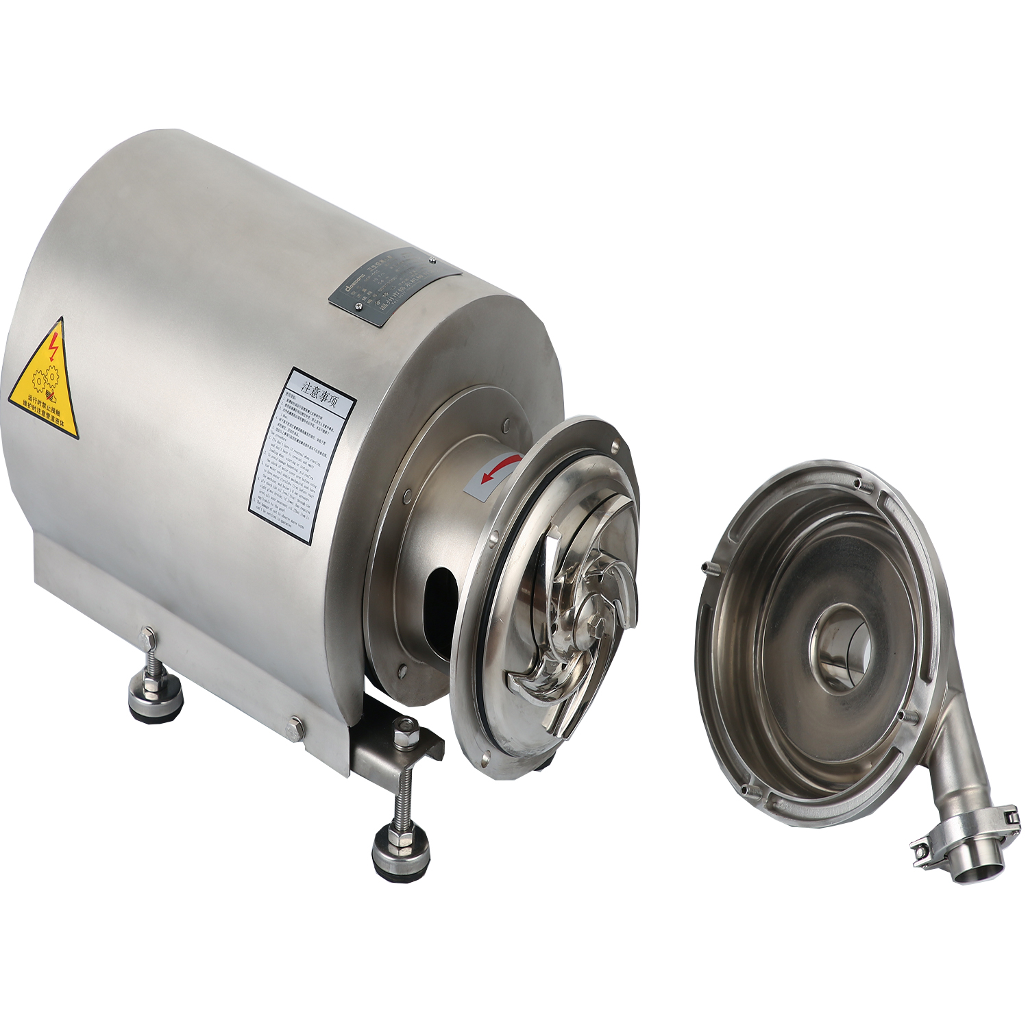 KSCP-14-50-5.5 Higiénico sanitario Acero inoxidable Cubierta redonda sanitaria Bomba centrífuga con sello mecánico único+Fase única