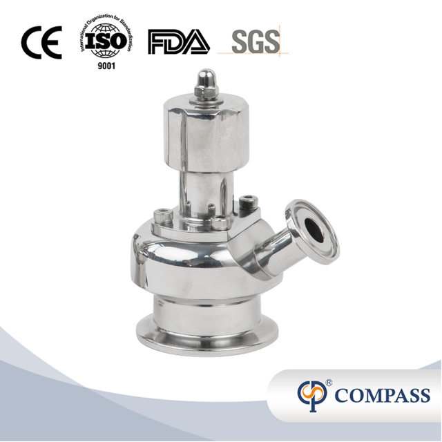 Válvula de muestreo de alta calidad higiénica SS316L con tapa de acero inoxidable