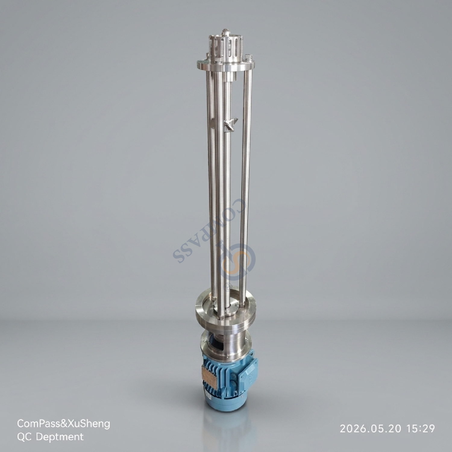 Emulsionante de dispersión intermitente de alto cizallamiento SS316L 2.2KW para mezclar pigmentos