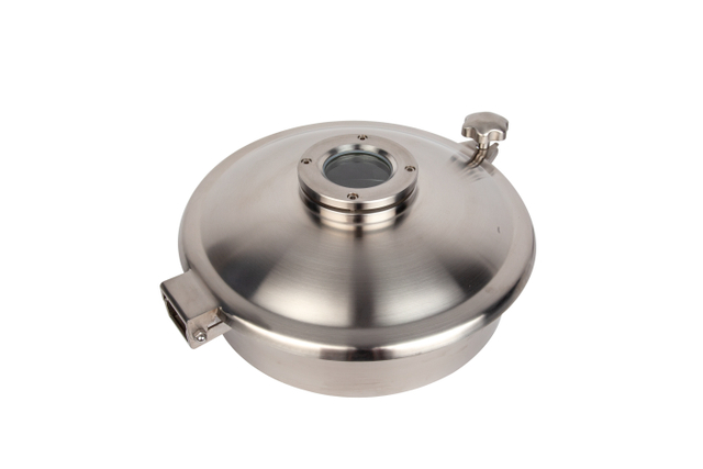 Manways hacia el exterior del tanque sanitario de 18" con mirilla