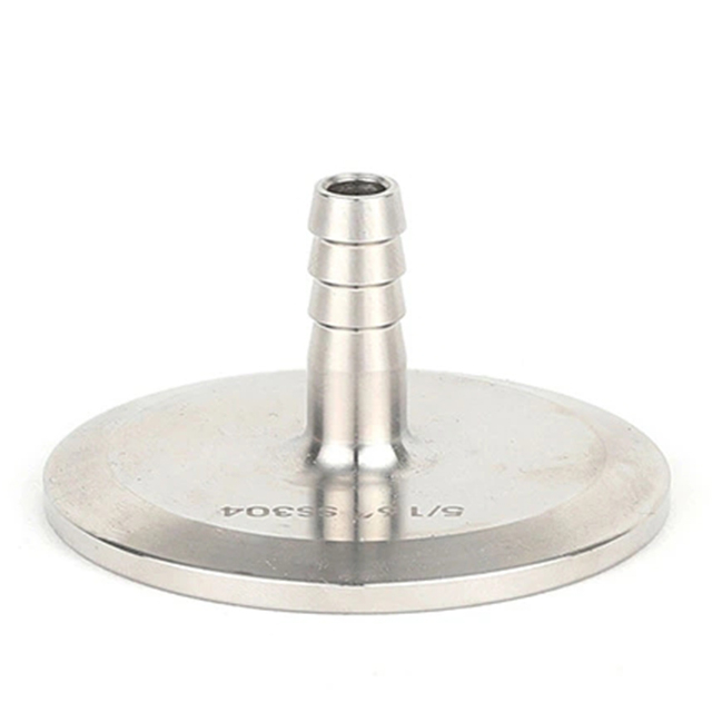 Adaptador de manguera de abrazadera de alta presión de acero inoxidable sanitario