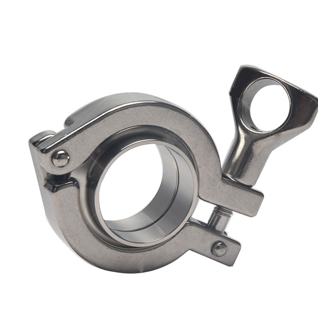 Conjunto de férula de abrazadera de alta presión de acero inoxidable sanitario