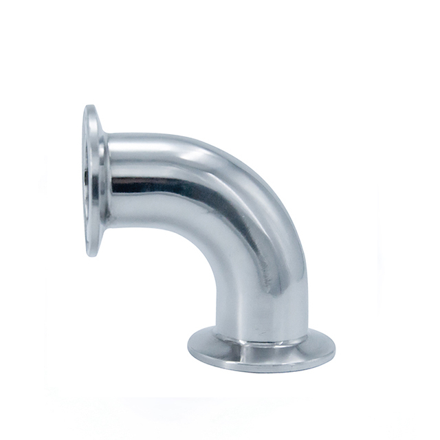 Curva de codo de tubo de 45 grados de acero inoxidable sanitario