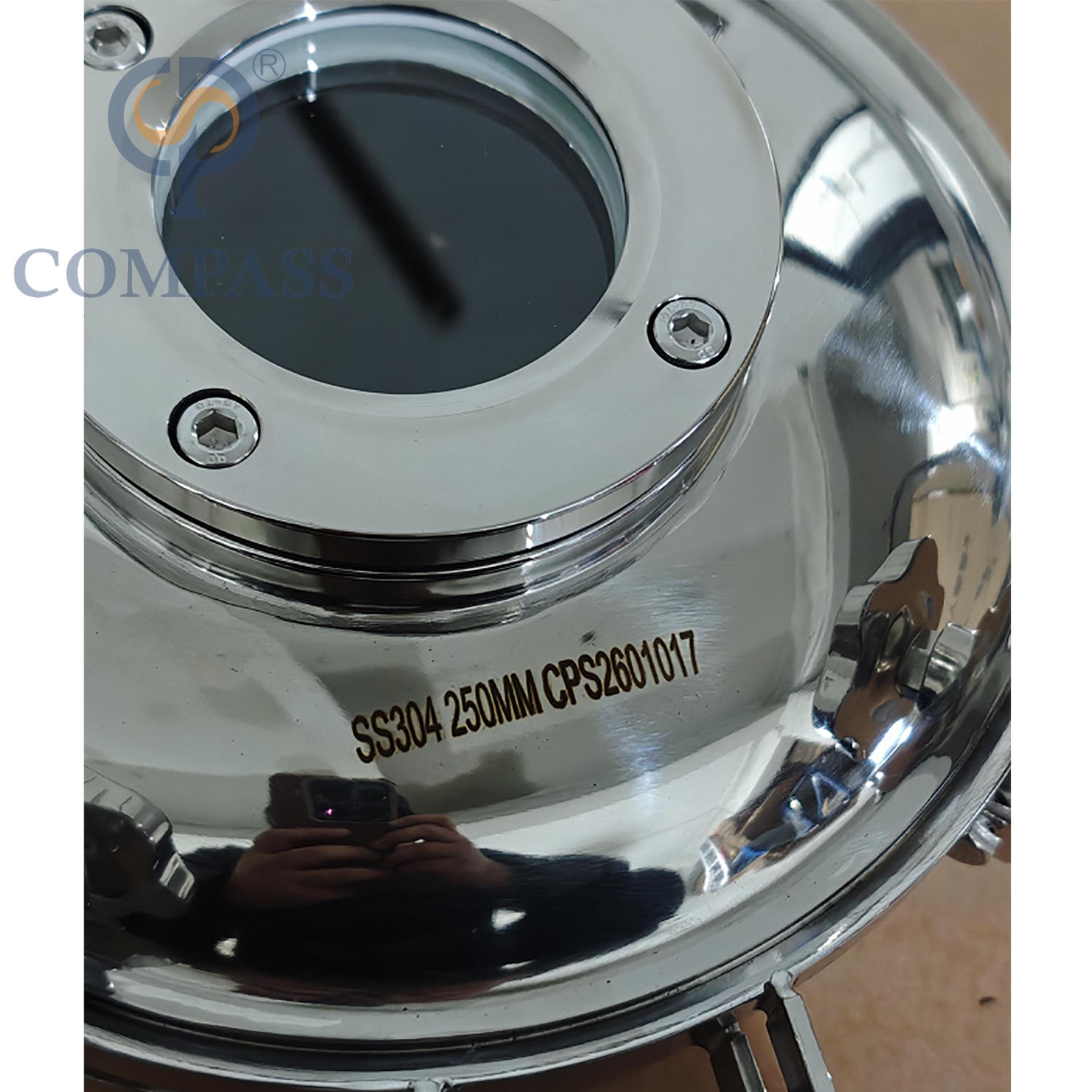 Venta Popular 250MM sanitarios de acero inoxidable SS304 higiene hacia afuera ronda tanque de presión Manways con mirilla y sello de silicona