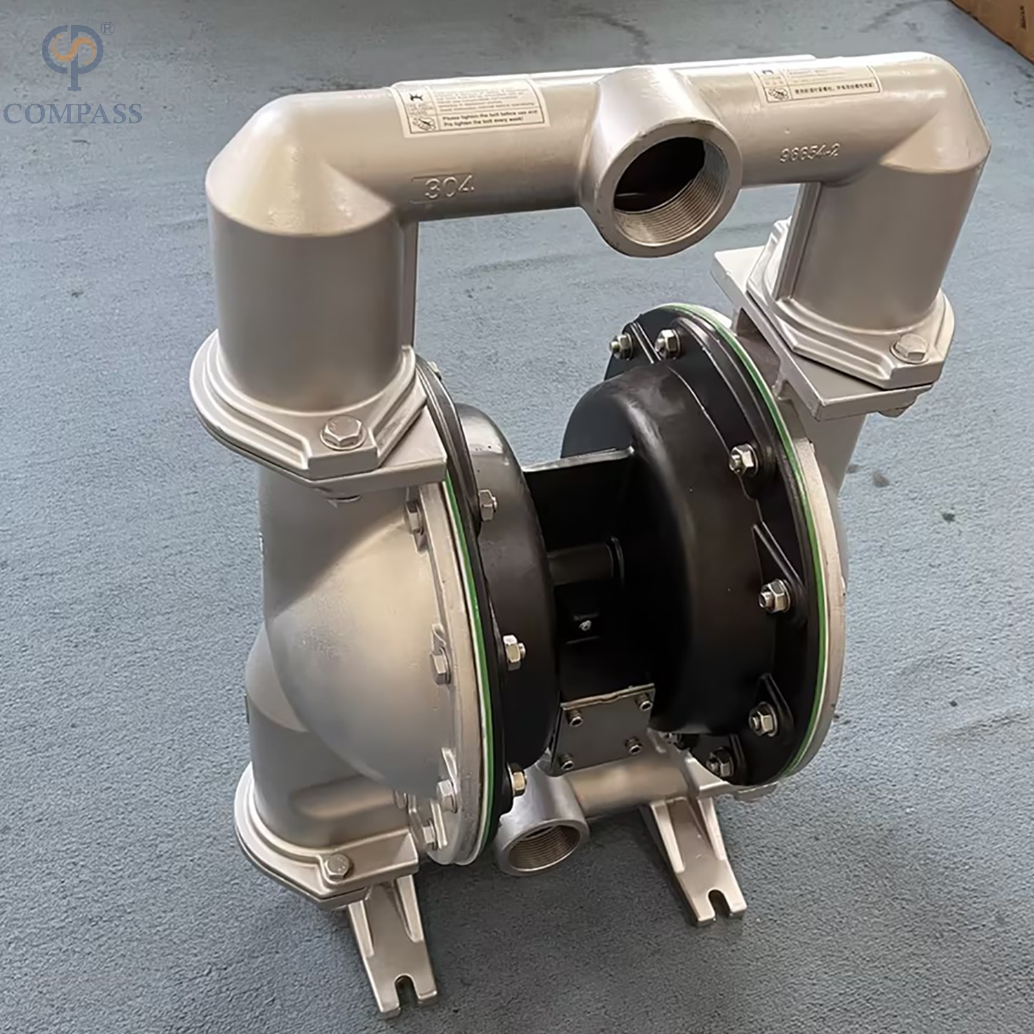 BOMBA NEUMÁTICA DE DOBLE DIAFRAGMA SS304