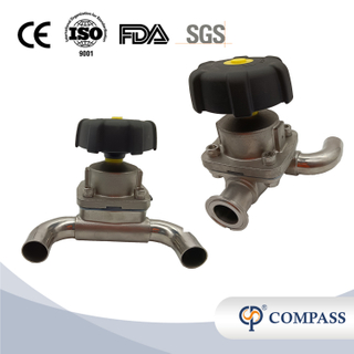 1/2 pulgada 12.7 mm de alta calidad Hygienic Hygienic Acero inoxidable SS316L SMS Cuesta de Diafragma de Type Diafragma Vavle 