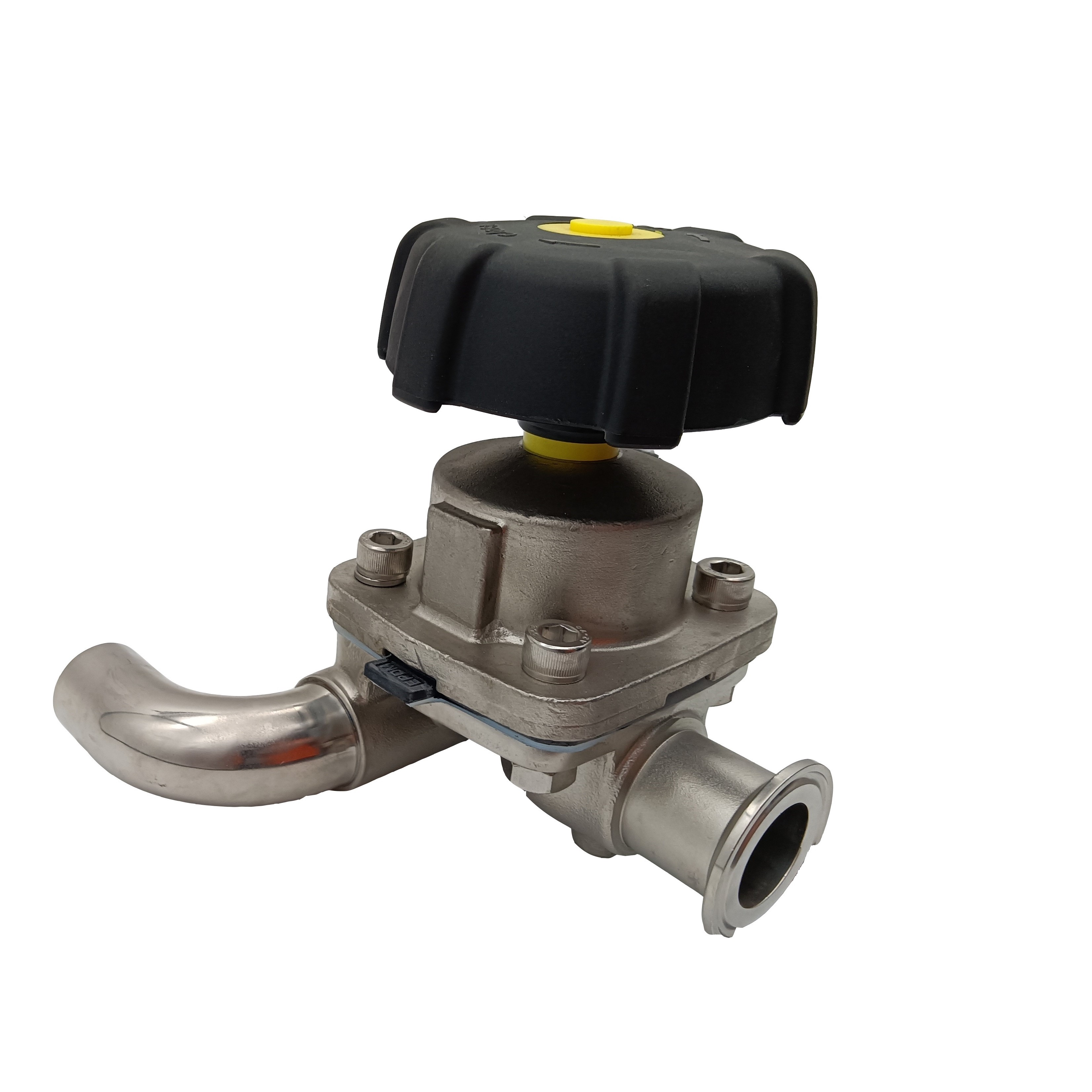 1/2 pulgada 12.7 mm de alta calidad Hygienic Hygienic Acero inoxidable SS316L SMS Cuesta de Diafragma de Type Diafragma Vavle 