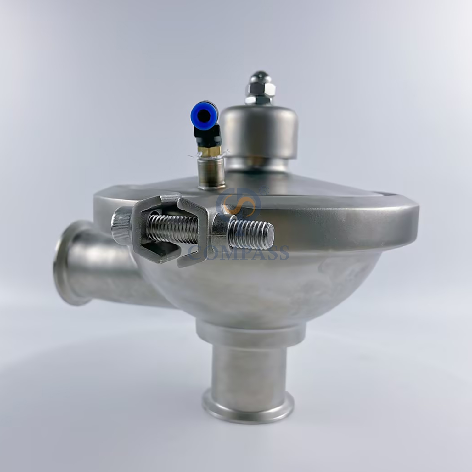 SMS CPM0-2 2 ''TC64MM Válvula sanitaria de presión constante de presión ajustable de acero inoxidable SS316L para tratamiento de agua Gas líquido