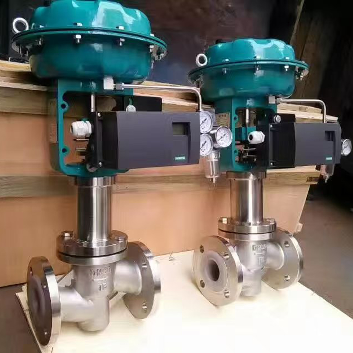 DN25-DN400 I SS304 Válvulas de modulación neumática de vapor de grado industrial de acero inoxidable con posicionador