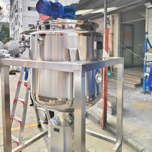 PULIDO ESPEJO PARA INTERIORES Y EXTERIORES SS304 SIN PRESIÓN TANQUE DE MEZCLA DE VAPOR DE 500 L CON CAPA AISLANTE