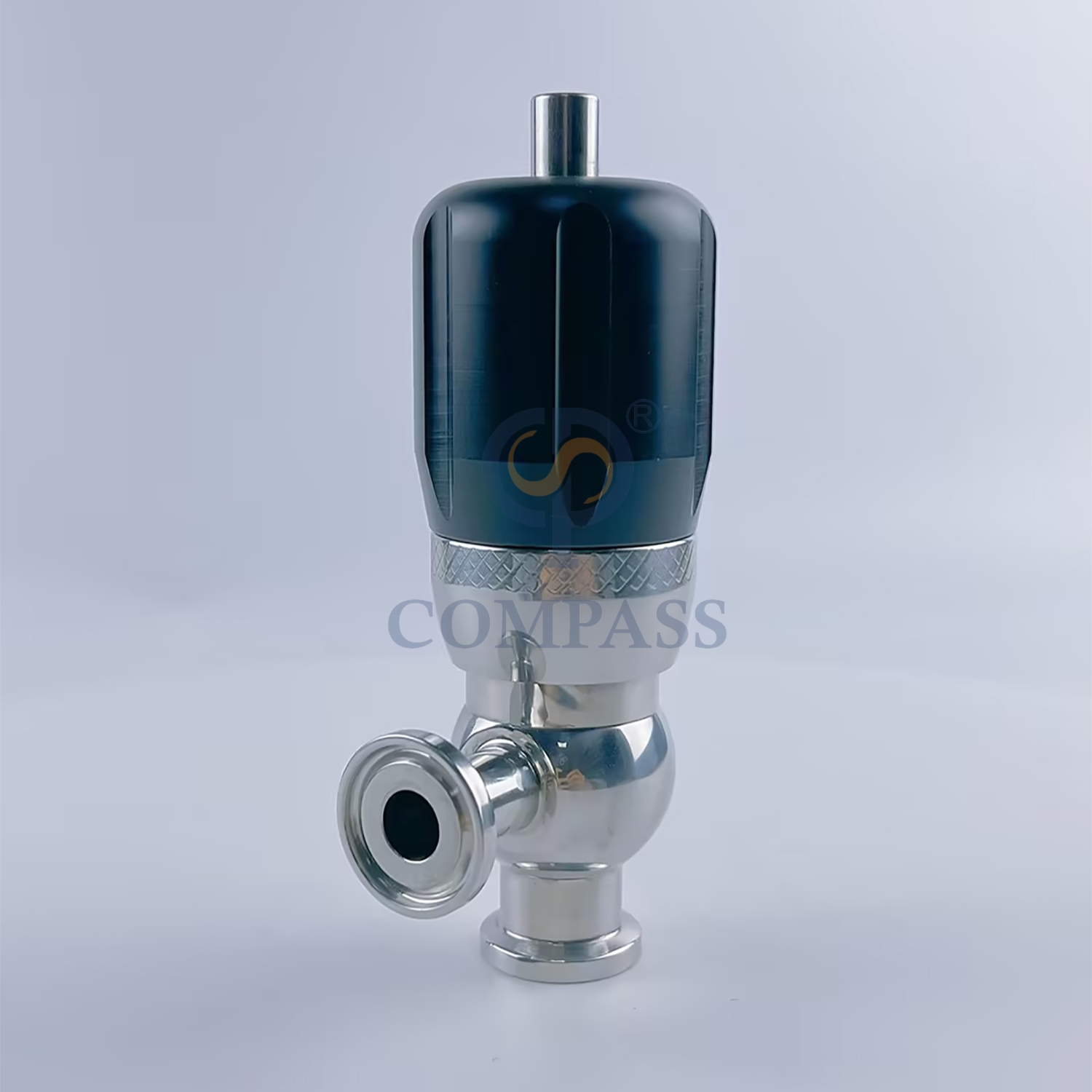 Mini válvula de seguridad estéril con sujeción manual SMS AISI316L de acero inoxidable de grado sanitario de 1/2 pulgada más vendida para la industria del petróleo y el gas