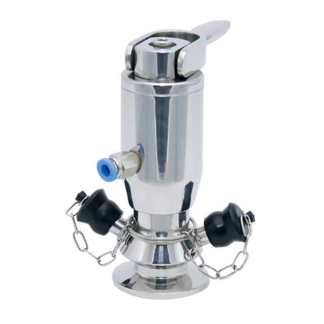 SGQK Modelo TC Manual y Pneumatic Food Grade Tri Sweeping Válvulas de muestreo