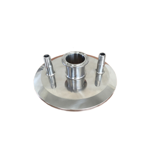 Tapa de extremo sanitario de acero inoxidable Tri Clamp con accesorios