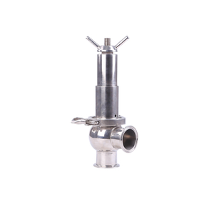 Válvula de seguridad de liberación de presión compatible con Tri Clover ajustable de acero inoxidable sanitario